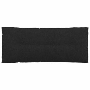 Rückenkissen Schwarz 120 x 19 x 50 cm Stoff