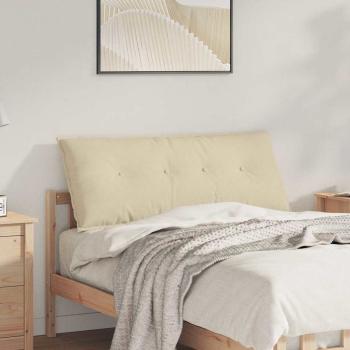 ARDEBO.de - Rückenkissen Creme 120 x 19 x 50 cm Stoff