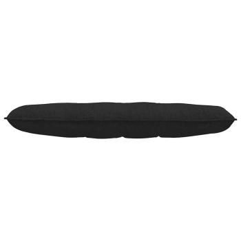 Rückenkissen Schwarz 140 x 19 x 50 cm Stoff