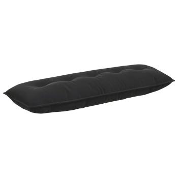 Rücken Kissen Schwarz 140 x 50 cm Cordstoff