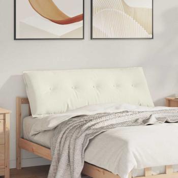 ARDEBO.de - Rückenkissen Creme 140 x 50 cm Cordstoff
