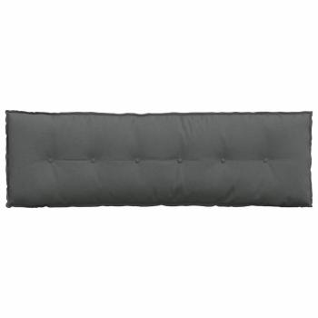 Rückenkissen Dunkelgrau 160 x 19 x 50 cm Stoff