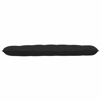 Rückenkissen Schwarz 160 x 19 x 50 cm Stoff