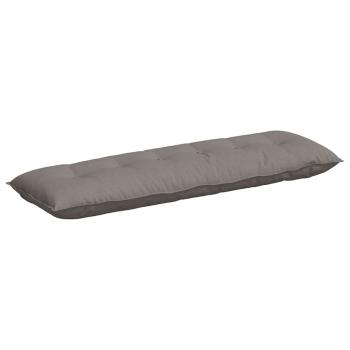 Rückenkissen Taupe 160 x 19 x 50 cm Stoff