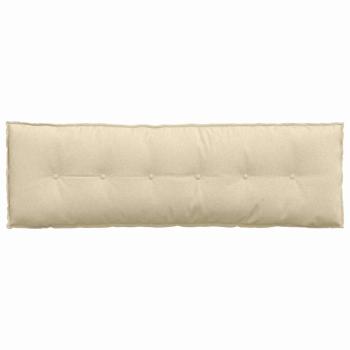 Rückenkissen Creme 160 x 19 x 50 cm Stoff