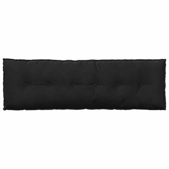 Rückenkissen Schwarz 160 x 50 cm Cordstoff