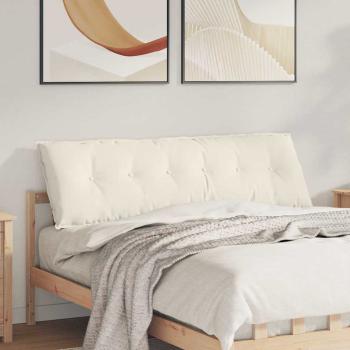 ARDEBO.de - Rücken Kissen Creme 160 x 50 cm Cordstoff
