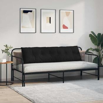 Rückenkissen Schwarz 180 x 19 x 50 cm Stoff