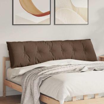 ARDEBO.de - Rückenkissen Braun 180 x 19 x 50 cm Stoff