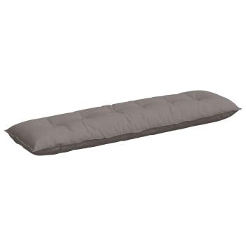 Rückenkissen Taupe 180 x 19 x 50 cm Stoff