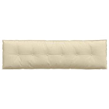 Rückenkissen Creme 180 x 19 x 50 cm Stoff