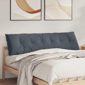 ARDEBO.de - Rückenkissen Dunkelgrau 180 x 50 cm Cordstoff