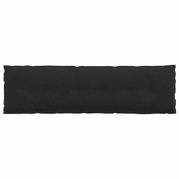 Rückenkissen Schwarz 180 x 50 cm Cordstoff