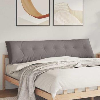 ARDEBO.de - Rückenkissen Taupe 200 x 19 x 50 cm Stoff