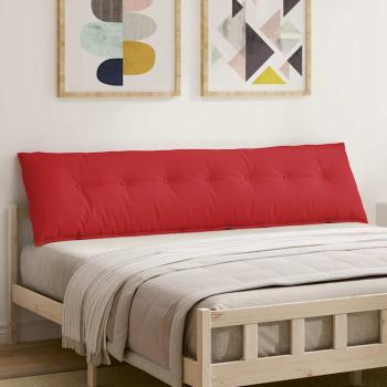 ARDEBO.de - Rückenkissen Rot 200 x 19 x 50 cm Stoff