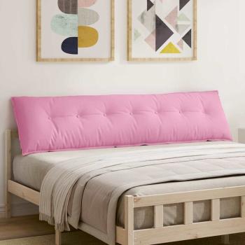 ARDEBO.de - Rückenkissen Rosa 200 x 19 x 50 cm Stoff