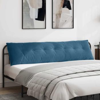 ARDEBO.de - Rückenkissen Blau 200 x 50 cm Cordstoff