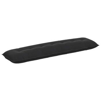Rückenkissen Schwarz 200 x 50 cm Cordstoff