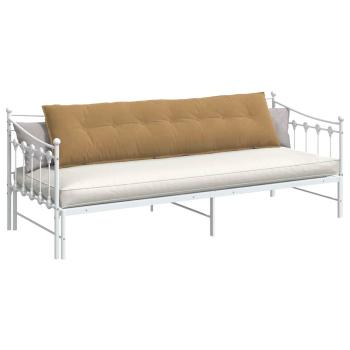 Rückenkissen Braun 200 x 50 cm Cordstoff