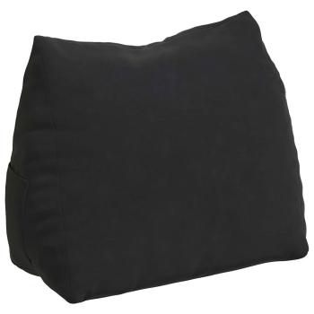 Rückenkissen Schwarz 45 x 20 x 35 cm Cordstoff