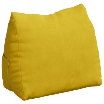 Rückenkissen Gelb 45 x 20 x 35 cm Cordstoff