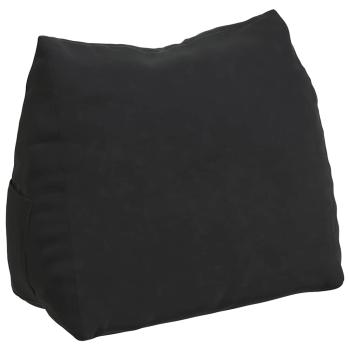 Rückenkissen Schwarz 60 x 20 x 50 cm Cordstoff