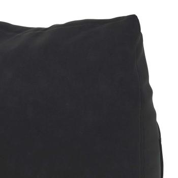 Rückenkissen Schwarz 60 x 20 x 50 cm Cordstoff