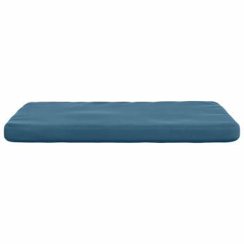 Sitzkissen 4 Stk. Samt Blau 40 x 40 x 3 cm