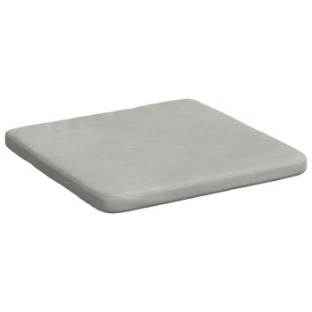Sitzkissen 4 stk. Samt Hellgrau 40 x 40 x 3 cm