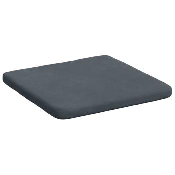 Sitzkissen 4 stk. Samt Dunkelgrau 40 x 40 x 3 cm