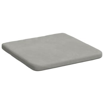 Sitzkissen 4 stk. Mikrofaserstoff Hellgrau 40 x 40 x 3 cm
