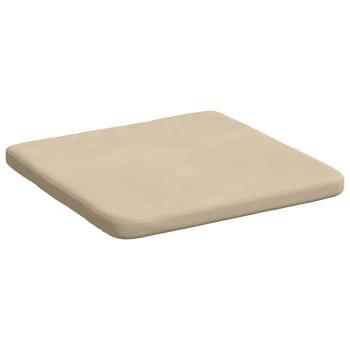 Sitzkissen 4 Stk. Mikrofaserstoff Creme 40 x 40 x 3 cm