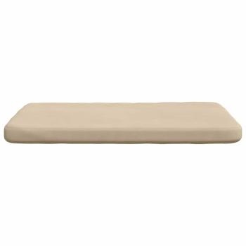 Sitzkissen 4 Stk. Mikrofaserstoff Creme 40 x 40 x 3 cm