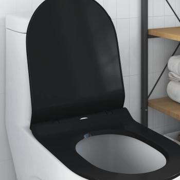 Toilettensitz Verstellbar Schwarz 50 x 36,5 x 5 cm Polypropylen