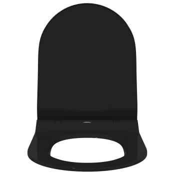 Toilettensitz Verstellbar Schwarz 50 x 36,5 x 5 cm Polypropylen