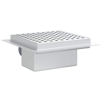 Punkt Duschablauf Silber 15 x 15 cm Edelstahl 304
