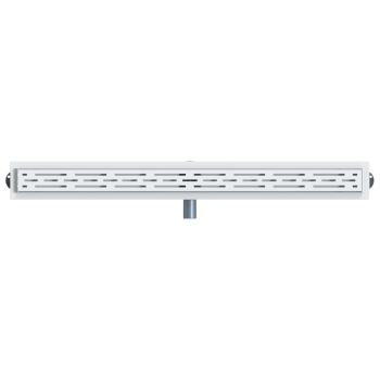 Duschabfluss mit Glashülle und 360° Siphon Silber 100 cm