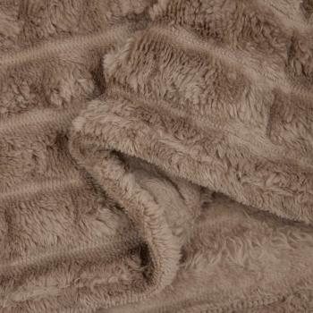 Überwurfdecke Kamel 150 x 130 cm Fleece