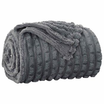 Wohndecke Dunkelgrau 240 x 220 cm 9.41 kg Fleece