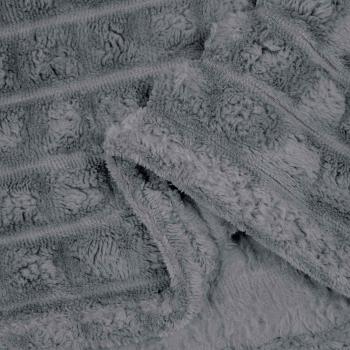 Überwurfdecke Dunkelgrau 270 x 240 cm Fleece