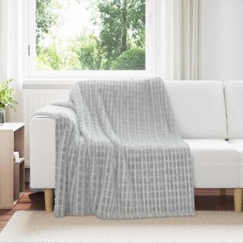 ARDEBO.de - Wohndecke Grau 200 x 150 cm 0.75 kg Fleece