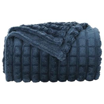Wohndecke Marineblau 240 x 220 cm 1.37 kg Fleece