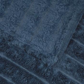 Wohndecke Marineblau 240 x 220 cm 1.37 kg Fleece
