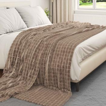 Wohndecken 6 stk. Kamel 270 x 240 cm 10.32 kg Fleece