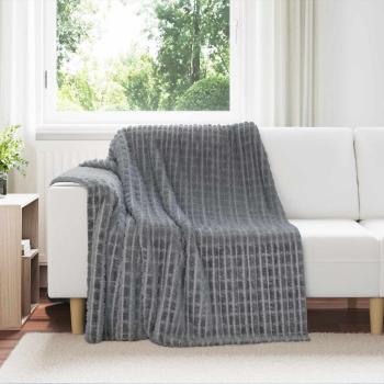 ARDEBO.de - Wohndecken 6 Stk. Dunkelgrau 200 x 150 cm 4.5 Fleece