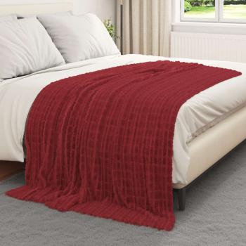 Wohndecken 6 Stk. Bordeauxrot 200 x 150 cm 4.5 Fleece
