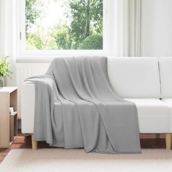ARDEBO.de - Überwurfdecke Grau 200 x 150 cm Fleece