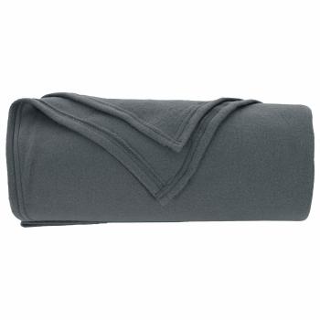 Wohndecken 6 stk. Dunkelgrau 170 x 130 cm 1.86 kg Fleece