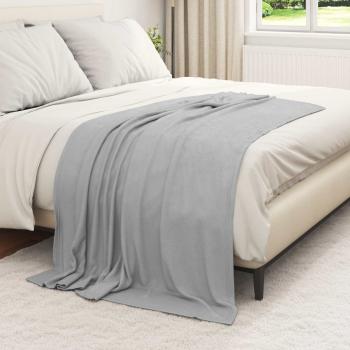 Wohndecken 6 stk. Grau 170 x 130 cm 1.86 kg Fleece