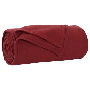 Wohndecken 6 stk. Bordeauxrot 240 x 220 cm 4.28 kg Fleece